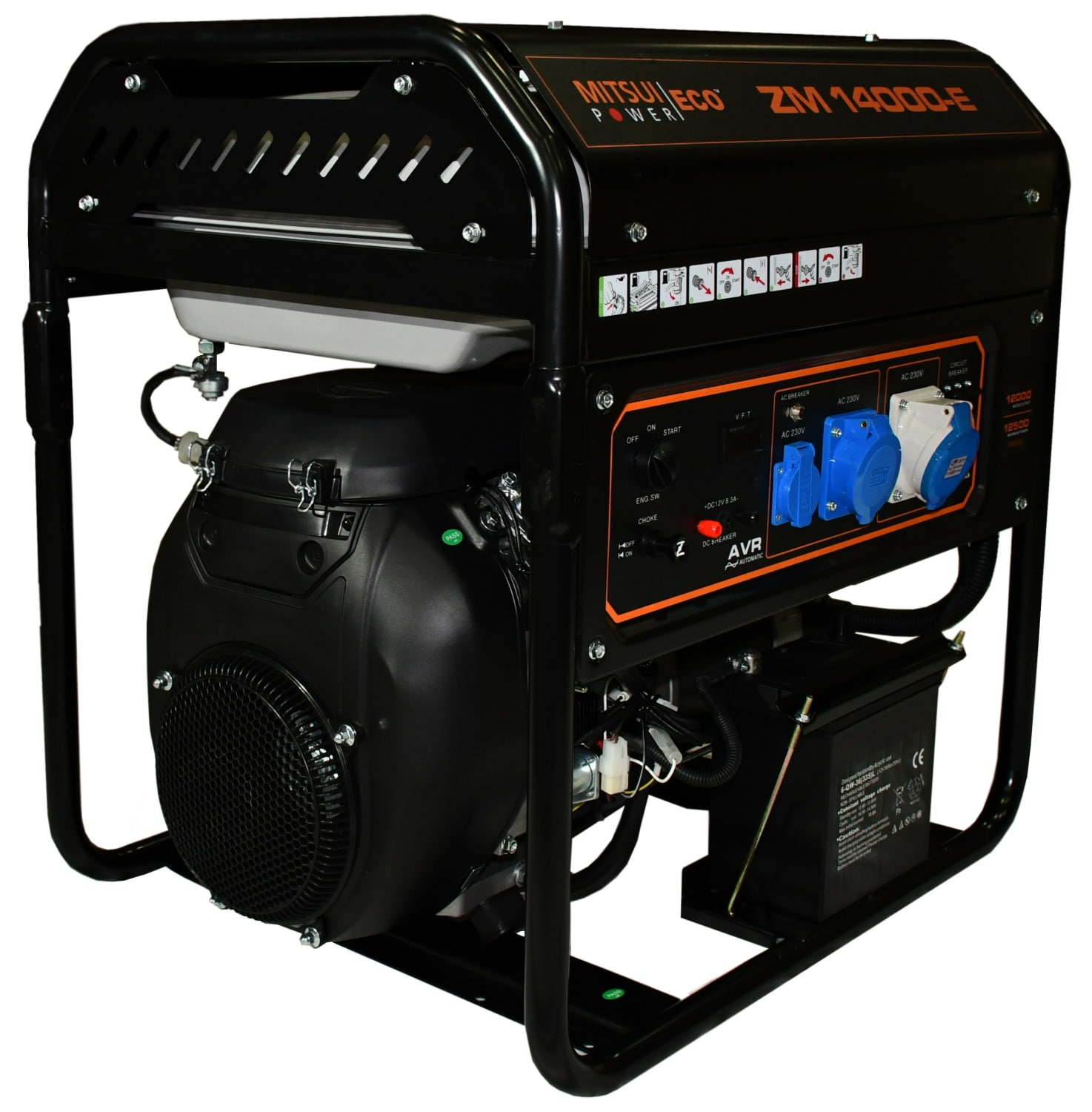 Бензиновый генератор Mitsui Power ZM 14000 E с АВР