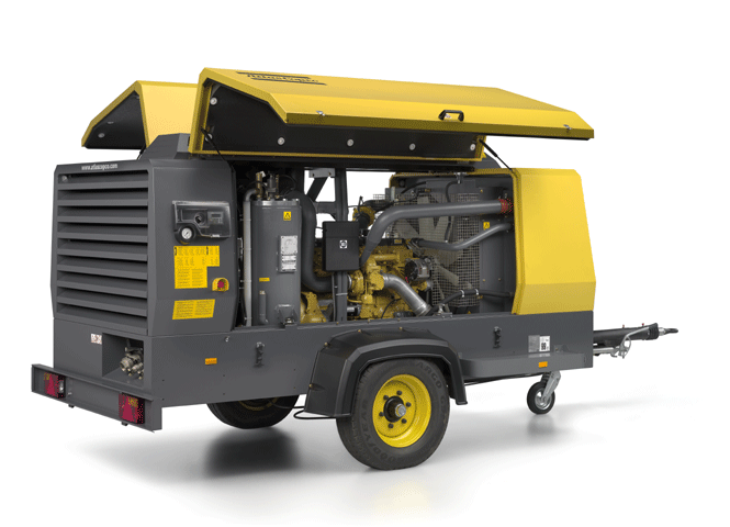 Дизельный компрессор Atlas Copco XAHS 347 CD на шасси
