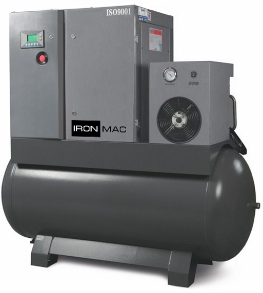 Винтовой компрессор IRONMAC IC 20/10 AM VSD DF 500L