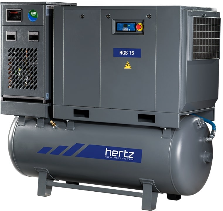 Винтовой компрессор Hertz HGS 15-10 500 Compact