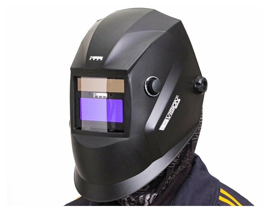 Маска сварщика КЕДР (В РАЗОБР.ВИДЕ) "К-102 PRIME", черная