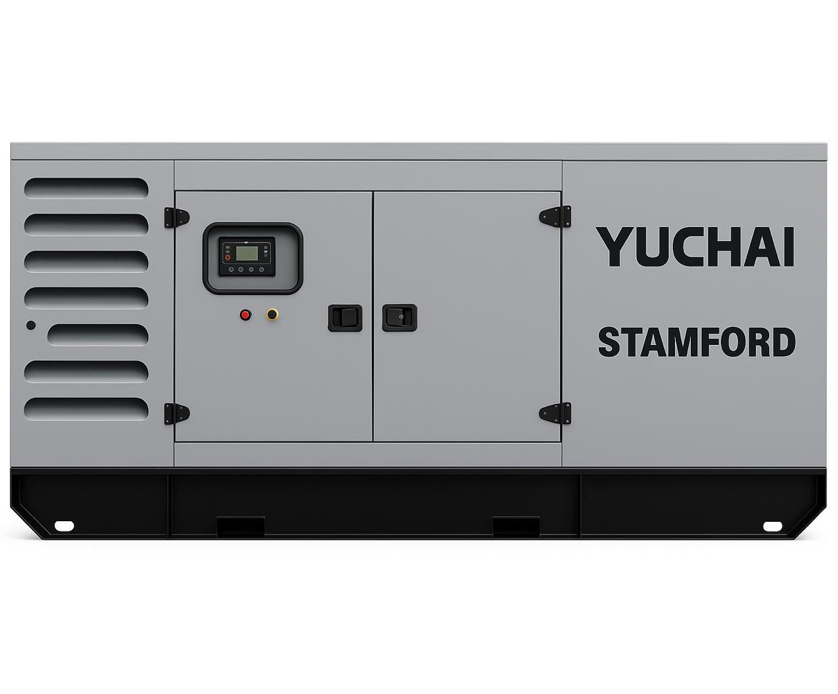Дизельный генератор Yuchai GMP AY275 в кожухе