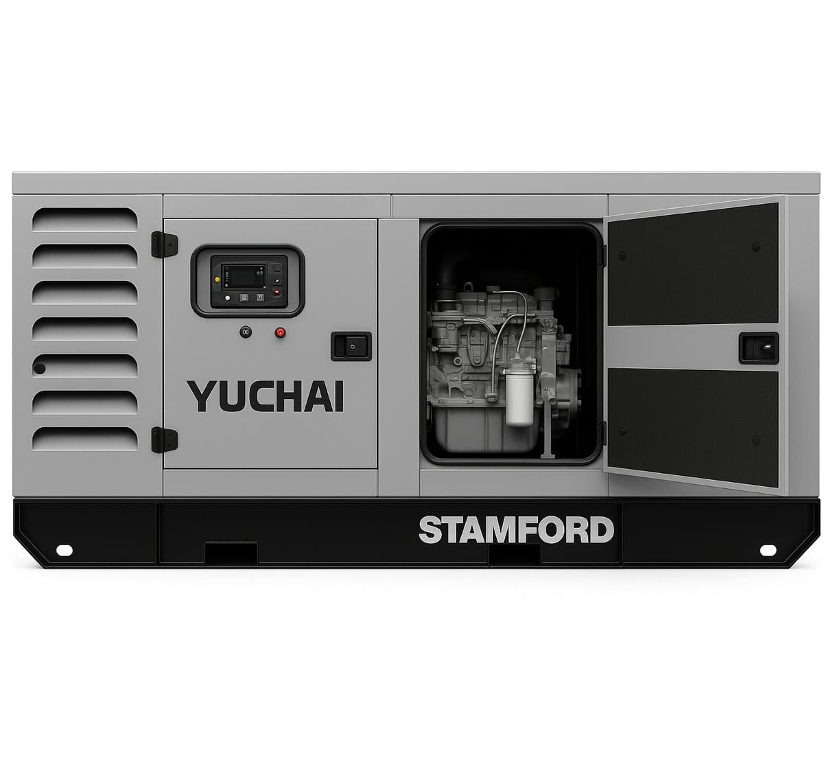 Дизельный генератор Yuchai GMP AY151 в кожухе