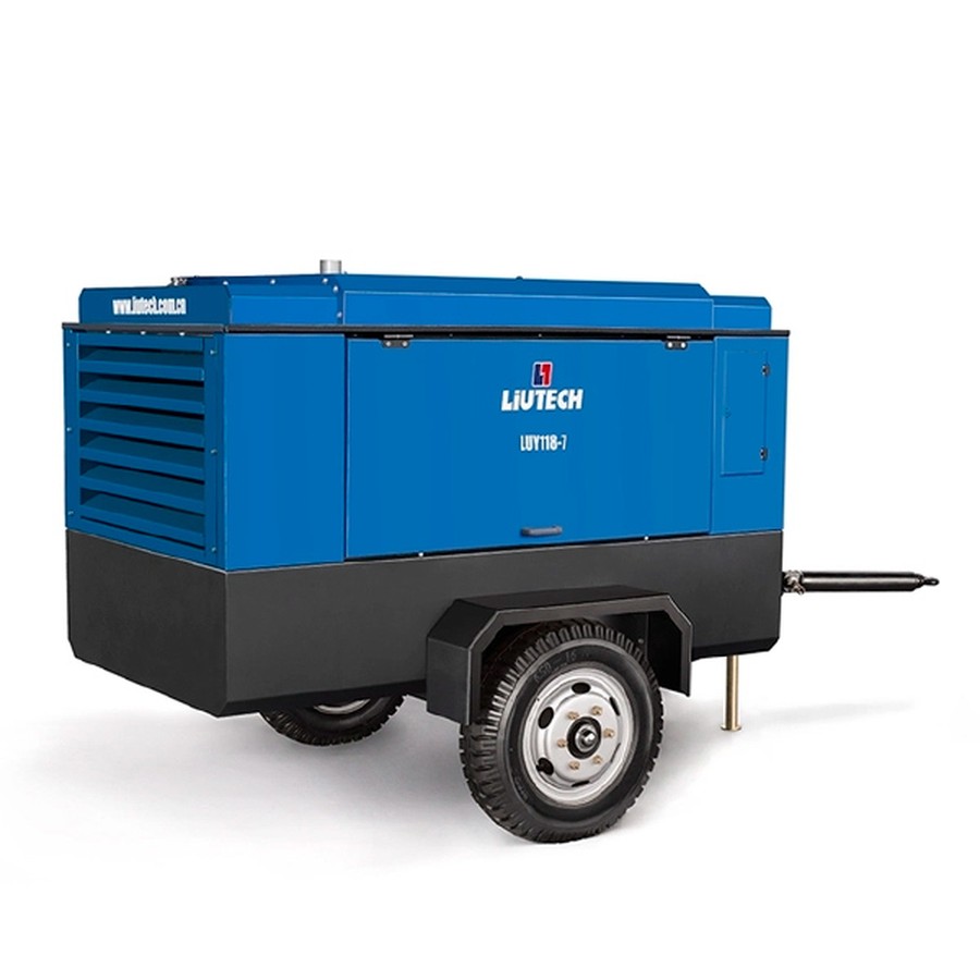 Дизельный компрессор LIUTECH LUY118-7 на шасси