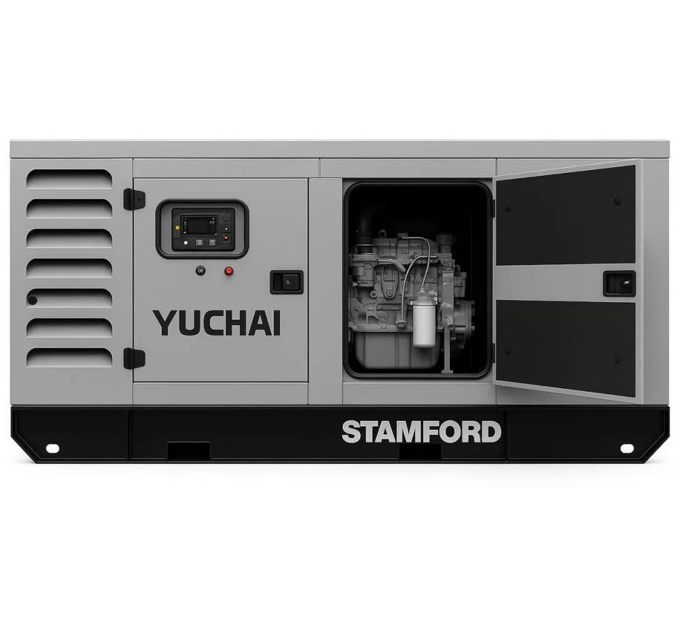 Дизельный генератор Yuchai GMP AY83 в кожухе