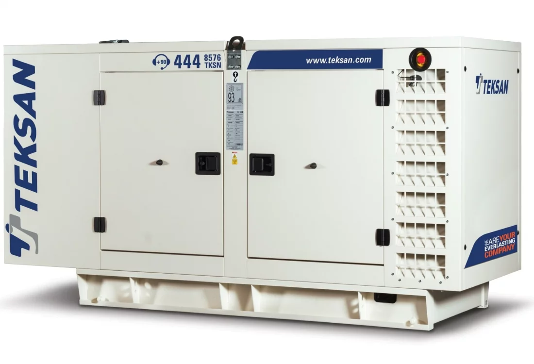 Дизельный генератор Teksan TJ50BD в кожухе