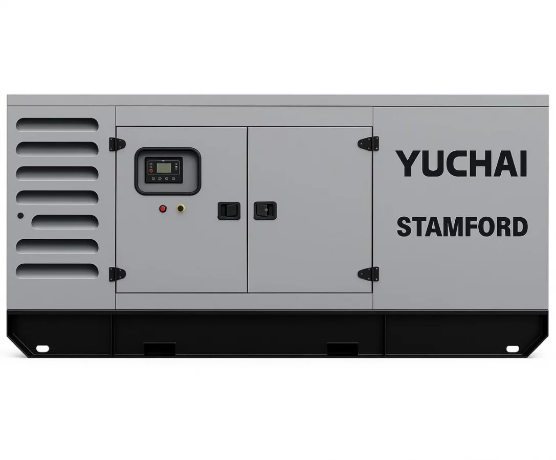 Дизельный генератор Yuchai GMP AY385 в кожухе