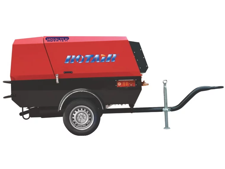 Дизельный компрессор Rotair MDVN 72D-7 на шасси