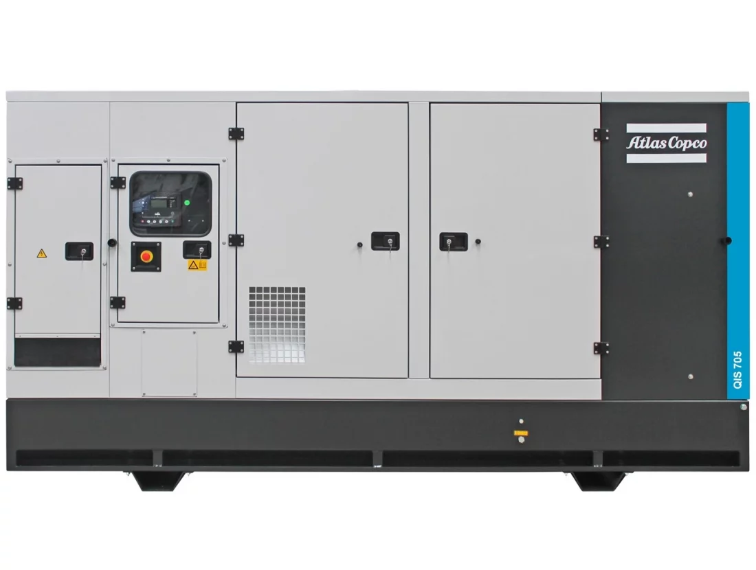 Дизельный генератор Atlas Copco QIS 705 в кожухе с АВР