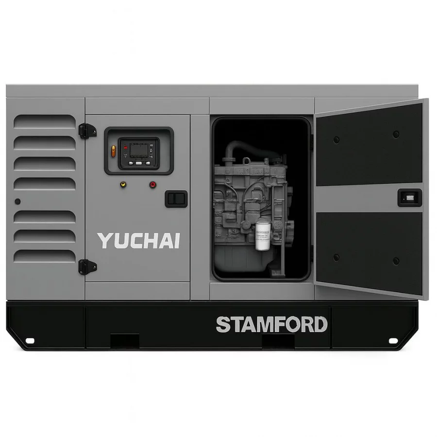 Дизельный генератор Yuchai GMP AY55 в кожухе