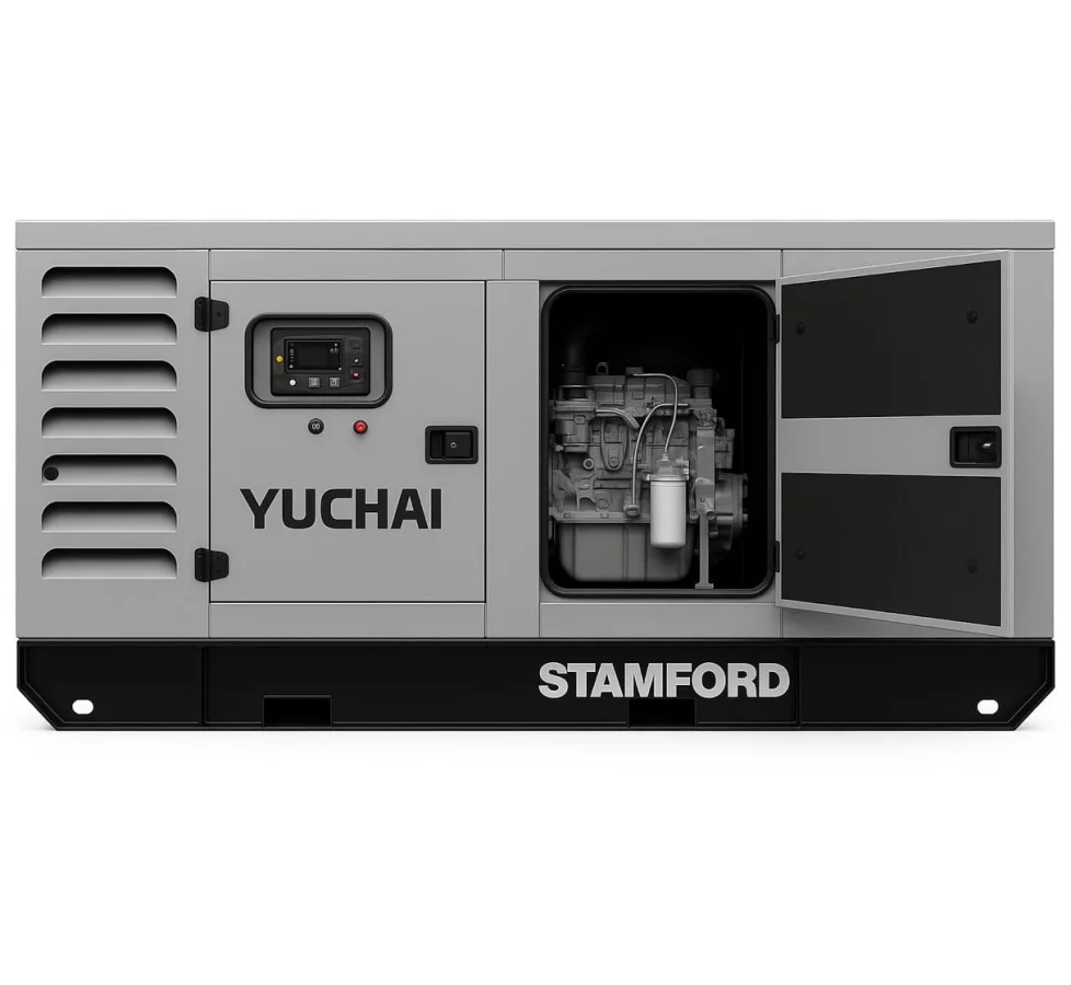Дизельный генератор Yuchai GMP AY193 в кожухе