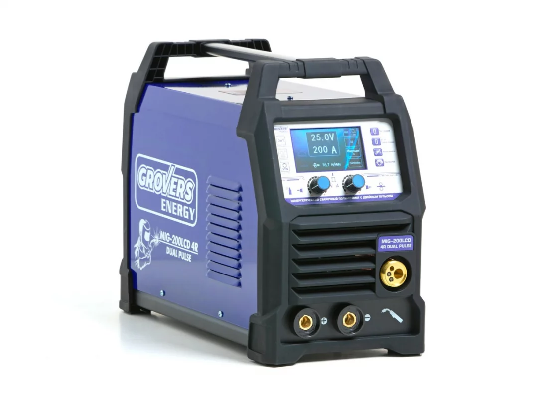 Сварочный полуавтомат GROVERS MIG-200 LCD 4R DUAL PULSE GROVERS ENERGY