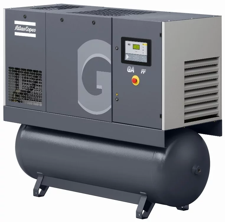 Винтовой компрессор Atlas Copco GA 15 13 FF с ресивером
