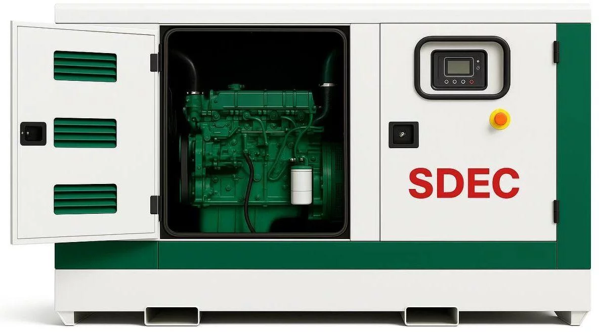 Дизельный генератор SDEC GMP 88SD в кожухе