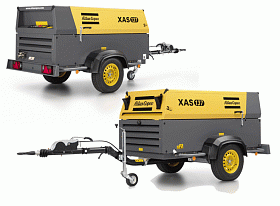 Дизельный компрессор Atlas Copco XAS 137 KD C2 на шасси — фото 2