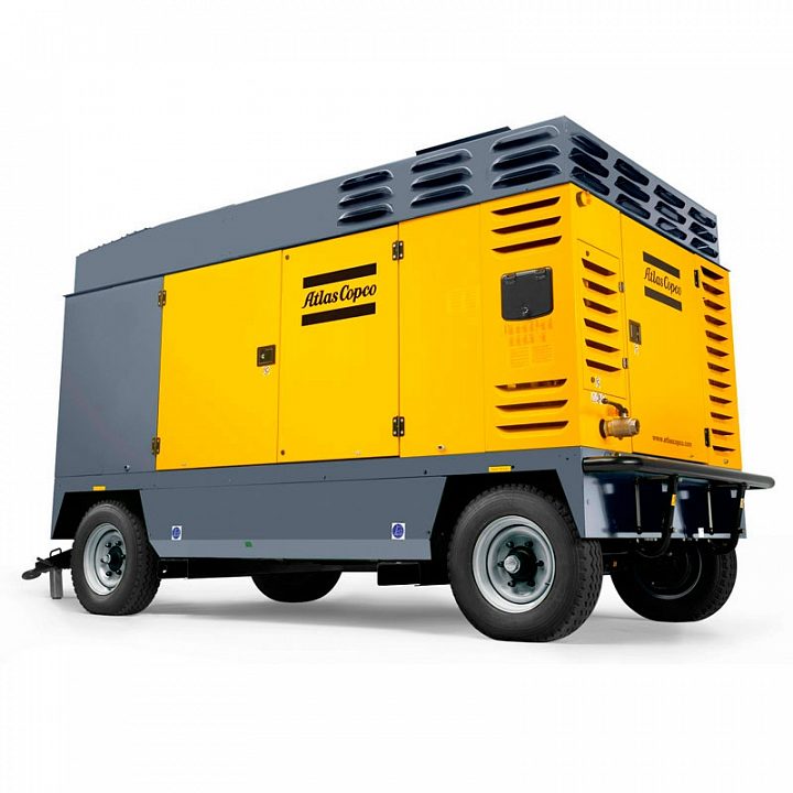 Дизельный компрессор Atlas Copco XAMS 527 CD на шасси