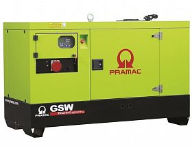 Дизельный генератор Pramac GSW 15 P в кожухе — фото 1