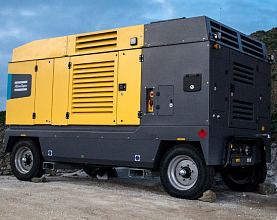 Дизельный компрессор Atlas Copco Y 1260 35 на шасси — фото 1