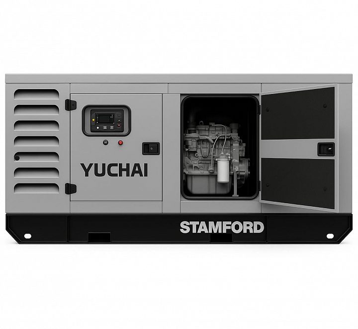 Дизельный генератор Yuchai GMP AY110 в кожухе