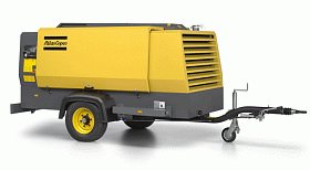 Дизельный компрессор Atlas Copco XAMS 287 DD на шасси — фото 1