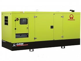 Дизельный генератор Pramac GSW 170 V в кожухе — фото 1