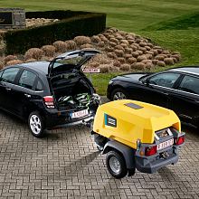 Дизельный компрессор Atlas Copco XATS 68 на шасси — фото 5