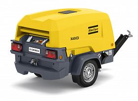 Дизельный компрессор Atlas Copco XAS 68 KD на шасси — фото 1