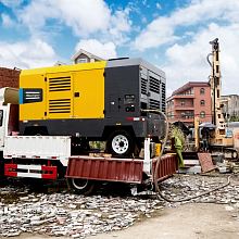 Дизельный компрессор Atlas Copco XATS 1200 10.3 на шасси — фото 2