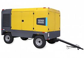 Дизельный компрессор Atlas Copco XATS 1200 10.3 на шасси — фото 1