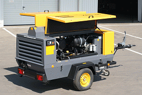 Дизельный компрессор Atlas Copco XATS 156 DD на шасси — фото 2