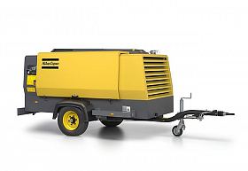 Дизельный компрессор Atlas Copco XAHS 347 CD на шасси — фото 2