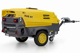 Дизельный компрессор Atlas Copco XAS 97 DD на шасси — фото 1