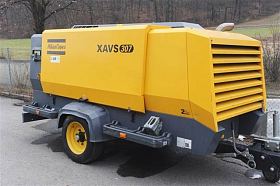 Дизельный компрессор Atlas Copco XAVS 307 CD на шасси — фото 2