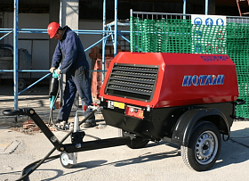 Дизельный компрессор Rotair MDVN 26K-13 на шасси — фото 5