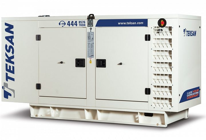 Дизельный генератор Teksan TJ45BD-1 в кожухе