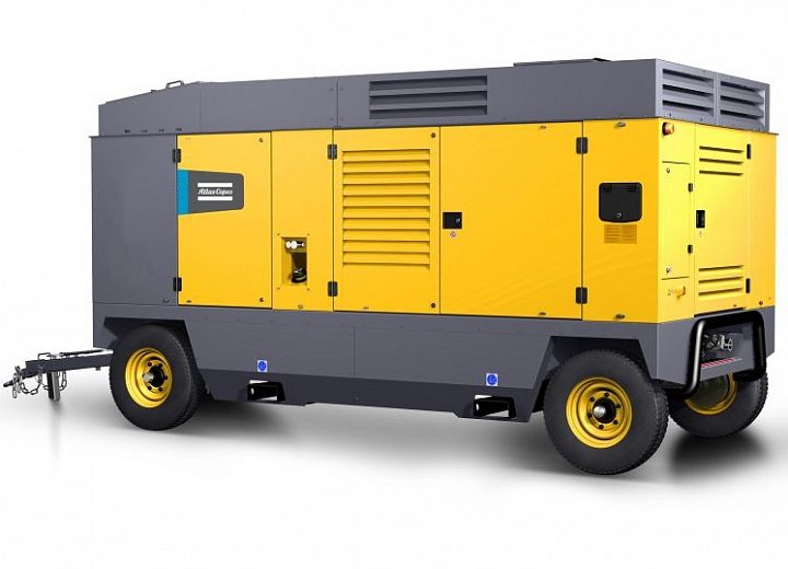 Дизельный компрессор Atlas Copco V 1200 16 на шасси