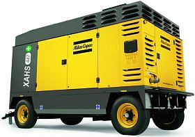 Дизельный компрессор Atlas Copco XAHS 447 CD на шасси — фото 1