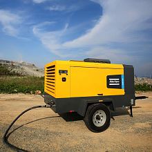 Дизельный компрессор Atlas Copco XAHS 500 на шасси — фото 3
